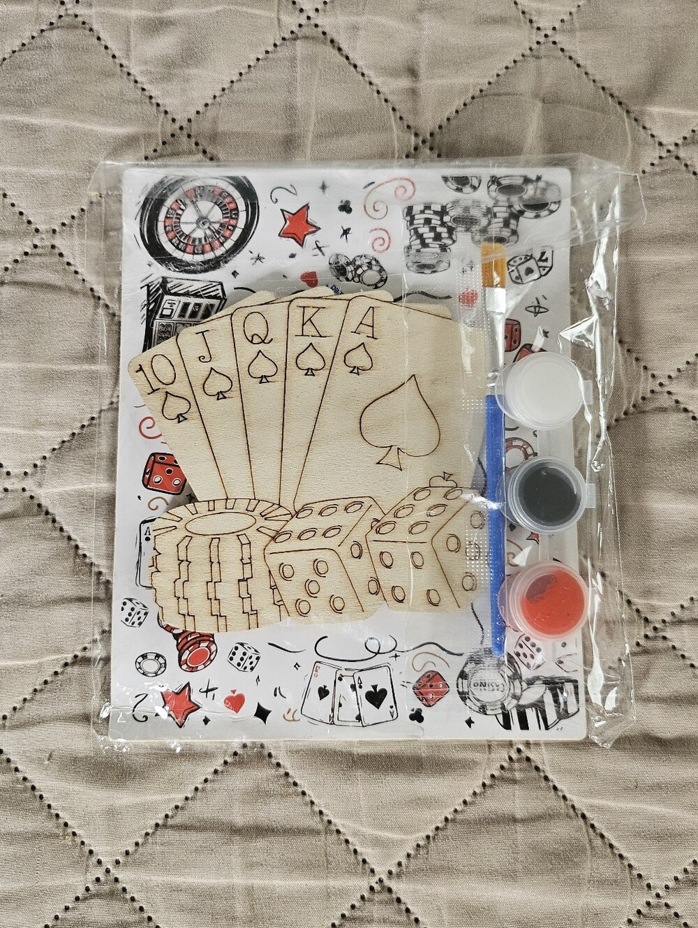 Poker cards themed paint kit, fridge magnet